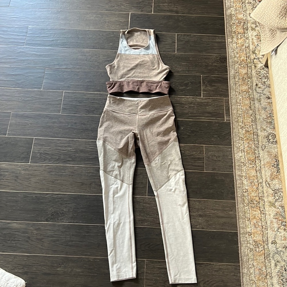 Outdoor Voices Sports Bra and Legging Set Size Small